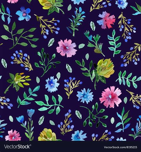 Seamless pattern with beautiful flowers and leaves