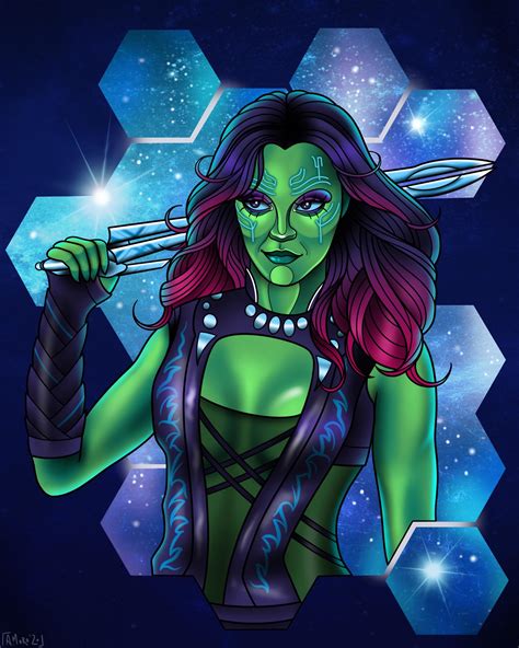 Gamora fan art by me : r/Marvel