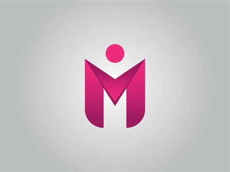 Letter M man logo. M man logo icon free vector file. 9299463 Vector Art ...