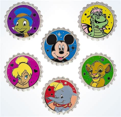 disney bottle cap pins - Google Search | Disney pins, Disney pins sets ...