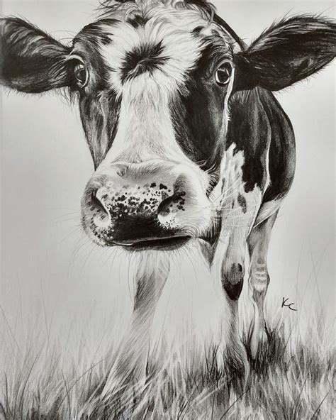 Cool Cow Drawing Ideas - Beautiful Dawn Designs | Disegni, Pirografia