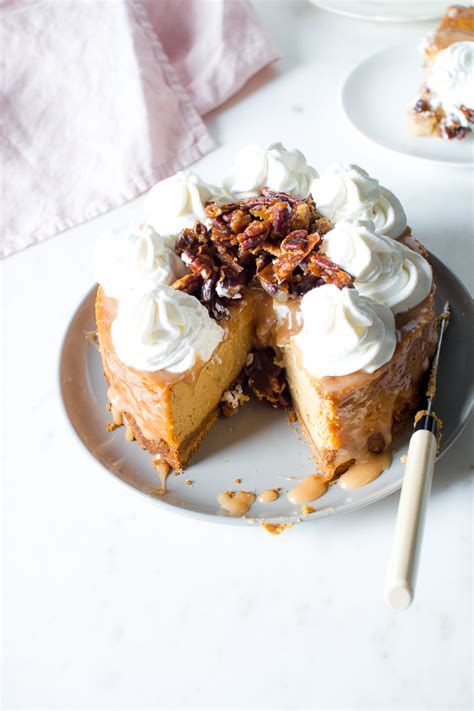 Flourishing Foodie: Pumpkin Spice Cheesecake with Salted Caramel and ...