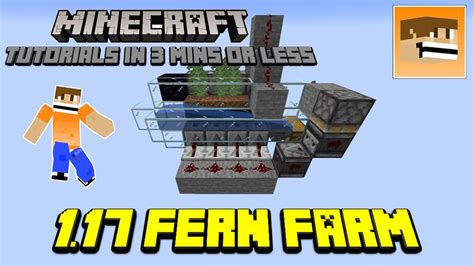 Fern Farm - Minecraft Tutorials in 3 minutes or less | Minecraft 1.17 ...