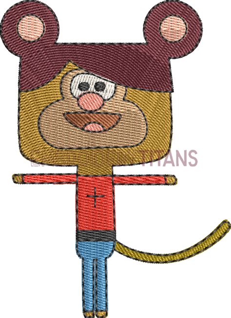 Square Monkey Hey Duggee Free Machine Embroidery Design Download in PES ...