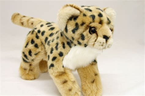 Cheetah lying small soft plush toy stuffed animal - Yogi 11"/28cm NEW