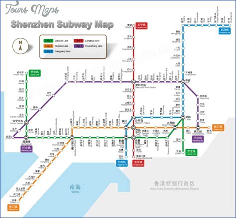 SHENZHEN METRO MAP IN ENGLISH - ToursMaps.com