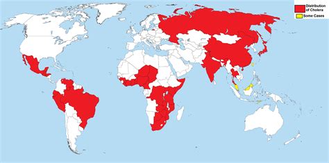 World Distribution Of Cholera (2004) by JoaoMordecaiMapper on DeviantArt