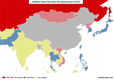 Cold War Map Of Asia