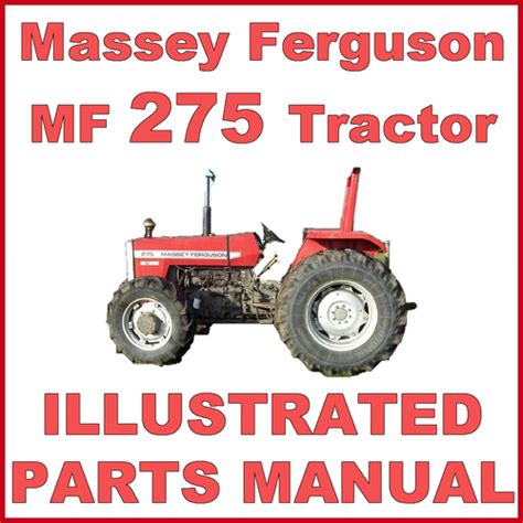 Massey Ferguson MF275 275 Tractor Illustrated Parts Manual Catalog - #1 ...