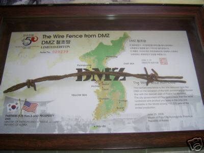 Korean War DMZ Fence Wire in Presentation Case | #38386294