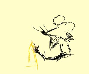 Rat Eating Noodles - Drawception