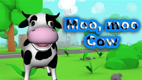 🐄 Moo, Moo Cow 🐄 | Cow Song | Nursery Rhymes Songs for Kids | Karaoke ...