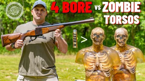 4 BORE Rifle vs Zombie Torsos (The Biggest Rifle Ever !!!) - YouTube