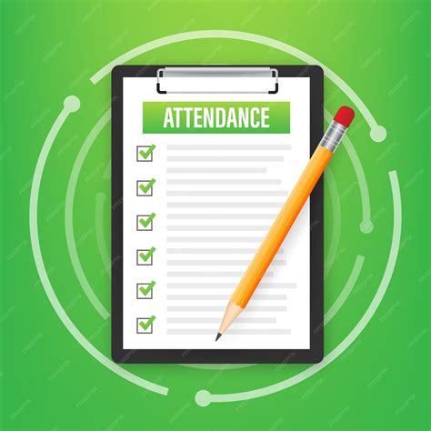 Premium Vector | Attendance clipboard with checklist. Businessman ...