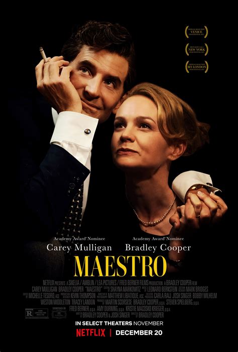 'Maestro' Poster – Bradley Cooper and Carey Mulligan Are a Power Couple