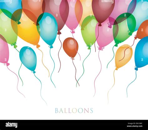 Background with colored balloons Stock Vector Image & Art - Alamy