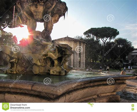 Fountain of the Tritons, Rome, Italy Stock Image - Image of gorgeous ...