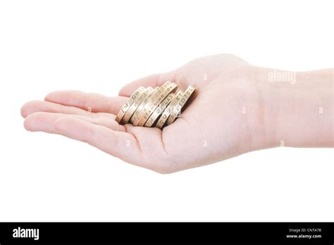 handful of coins Stock Photo - Alamy