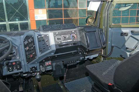 The cab interior armored car Ural-4320VV at the exhibition "Integrated ...