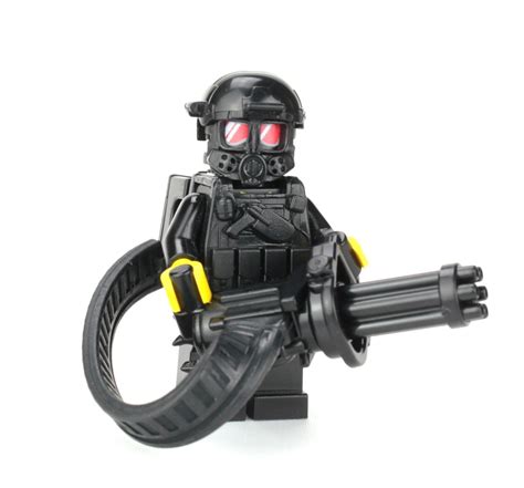 Custom Heavy Gunner minigun soldier made with real LEGO® minifigure | eBay