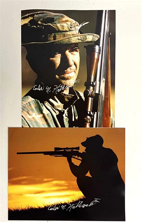 USMC Sniper Photos of and Signed by Carlos Hathcock II - Enemy Militaria