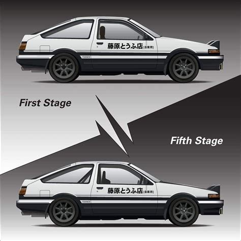 Initial D Hot 1:20 Scale Wheels Classic Diecast Car Toyota TRUENO Ae86 ...