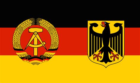 Austro-Hungarianized Flag of East and West Germany : vexillology