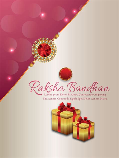 Raksha bandhan indian festival celebration party poster with creative ...