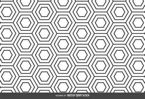 Hexagon Linear Pattern Backdrop Vector Download