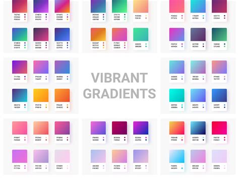 Free Vibrant Gradients (Figma) | Gradient color design, Color design ...