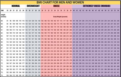 Bmi Chart By Age And Gender