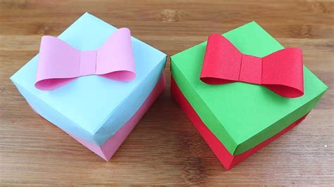 How To Make Paper Beautiful Gift Box | Origami Gift Box | Easy Origami ...