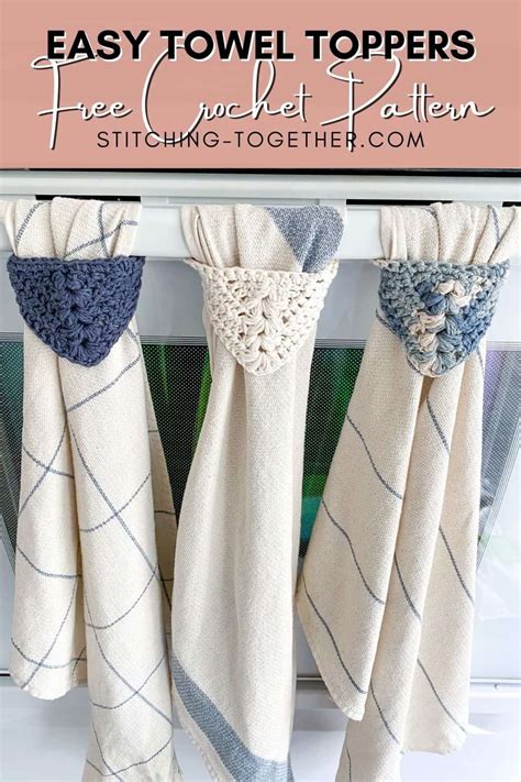 Crochet Towel Topper Pattern, Crochet towel topper | Crochet towel ...