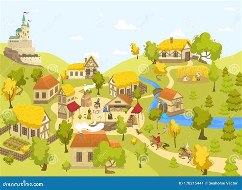 Village Market Cartoon Stock Illustrations – 3,123 Village Market ...