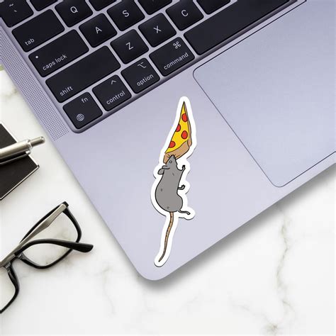 Rat Eating Pizza Sticker – Big Moods