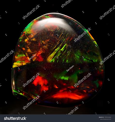 Beautiful Black Opal Australian Very Rare Stock Photo 1797010294 ...