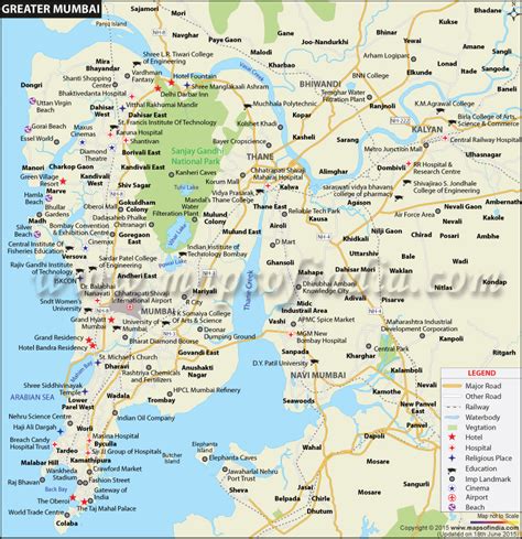 Mumbai Map With Area Name - Ashely Nicoline