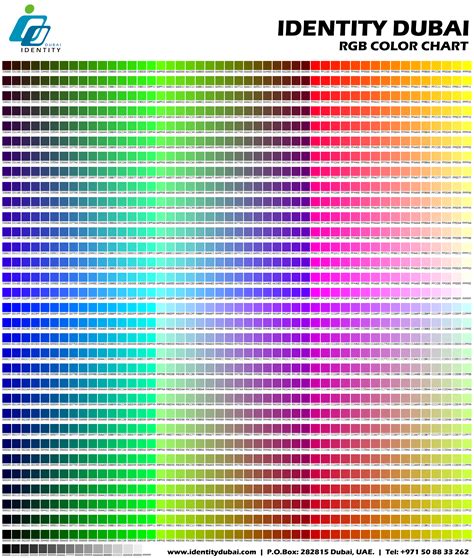 Sample Rgb Color Chart - letsridenow.com