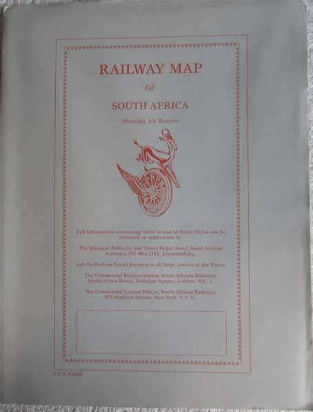 Catalogues & Magazines - RAILWAY MAP OF SOUTH AFRICA was sold for R120 ...