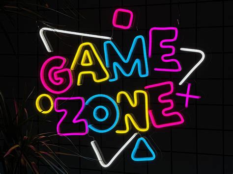 Neon Sign Game Zone Custom Neon Sign Neon Sign Led Neon - Etsy