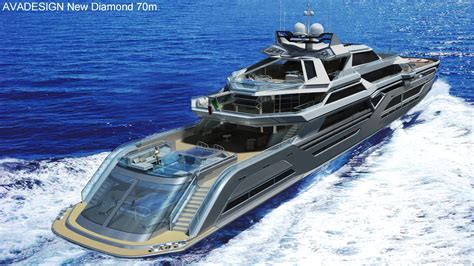 The 70m New Diamond Superyacht Design Project - Underway — Yacht ...