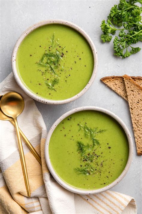 Green Pea Soup (Dairy-Free + 6 Ingredients!) - From My Bowl