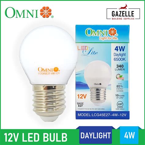 Omni LED Lite Bulb Daylight 12V - 4W 4 Watts E27 Light Bulb | Lazada PH