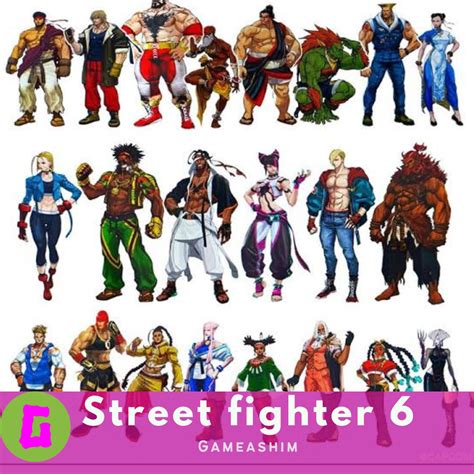 Street Fighter 1 Characters