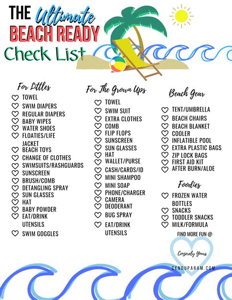 Best Tips for Beach Trips With Babies and Toddlers beach packing list