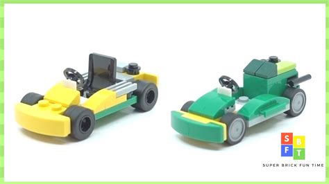 How to build a Go Kart with Lego Classic bricks | LEGO Go kart building ...