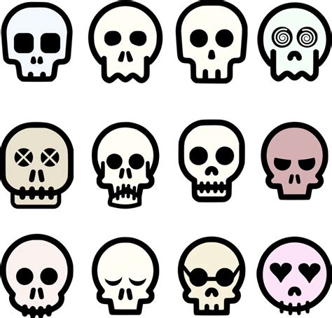 Skull Emoji Vector Clipart image - Free stock photo - Public Domain ...