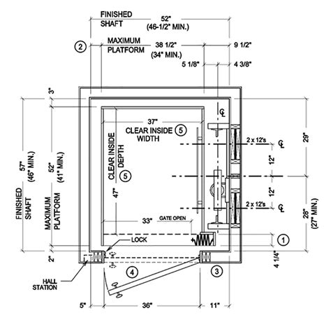 Elevator Shaft Drawings Plan