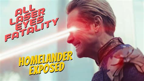 HOMELANDER All Laser Eye superpower Fatality Compilation so far - YouTube