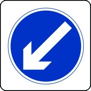 Keep Left Sign - Buy Keep Left Road Traffic Sign | Stocksigns